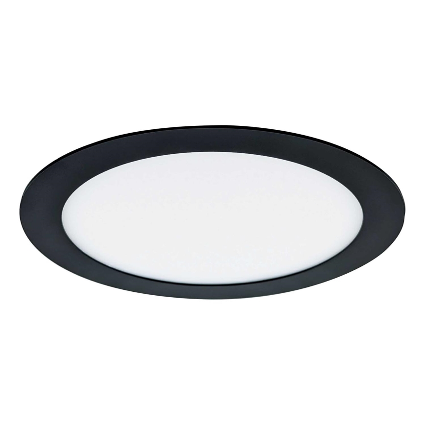 LED Podhľadové svietidlo VEGA LED/12W/230V 2900/3900/5800K pr. 17,5 cm čierna