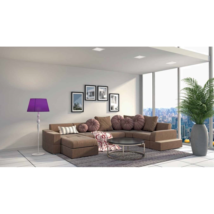 LED Podhľadové svietidlo VEGA LED/6W/230V 2900/3900/5800K 12,5x12,5 cm biela