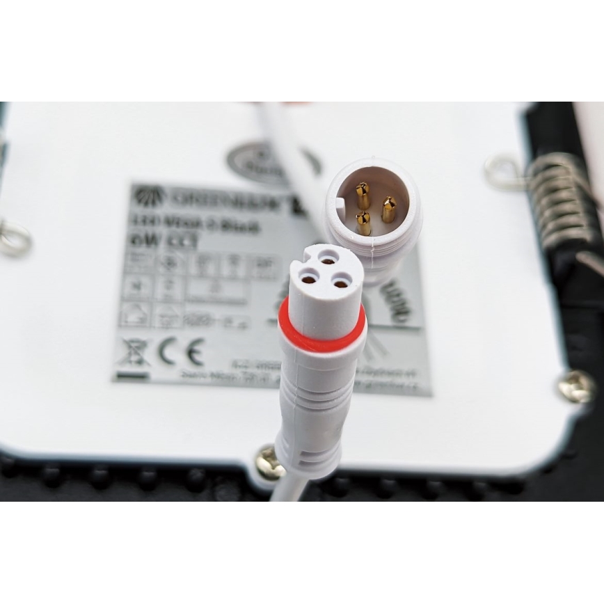 LED Podhľadové svietidlo VEGA LED/6W/230V 2900/3900/5800K 12,5x12,5 cm čierna