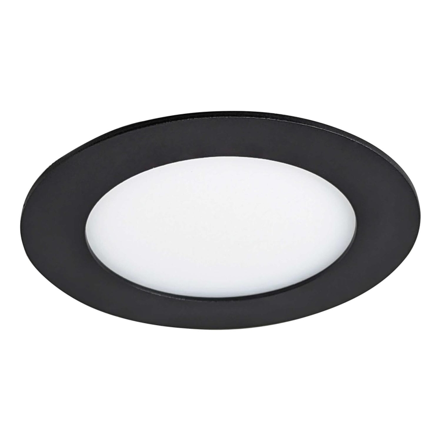 LED Podhľadové svietidlo VEGA LED/6W/230V 2900/3900/5800K pr. 12,5 cm čierna