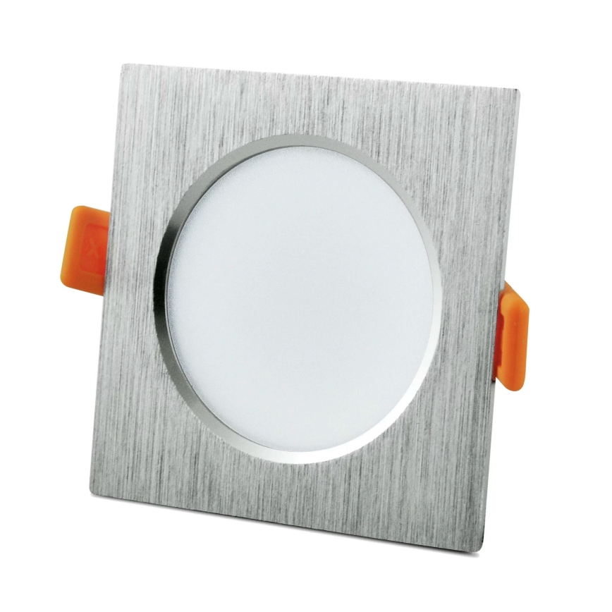 LED Podhľadové svietidlo VENUS LED/7W/230V strieborná hranaté