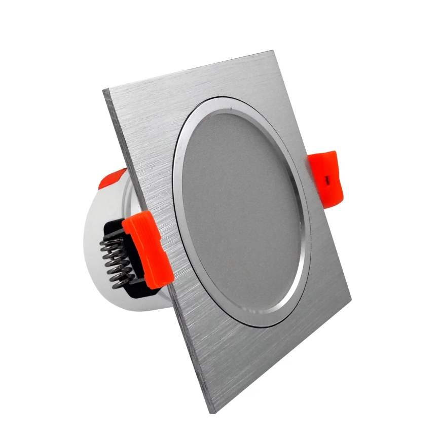 LED Podhľadové svietidlo VENUS LED/7W/230V strieborná hranaté