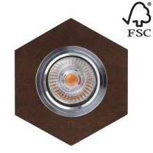 LED Podhľadové svietidlo VITAR 1xGU10/5W/230V buk – FSC certifikované