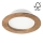 LED Podhľadové svietidlo WOODY SPOT LED/12,5W/230V 3000K orech ø 16 cm