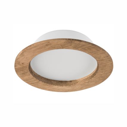 LED Podhľadové svietidlo WOODY SPOT LED/12,5W/230V 3000K orech ø 16 cm