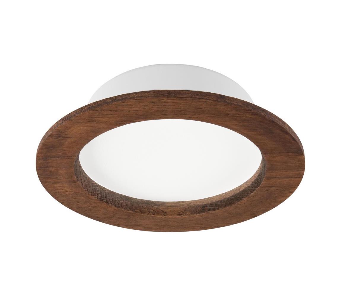 LED Podhľadové svietidlo WOODY SPOT LED/12,5W/230V 4000K čerešňa ø 16 cm