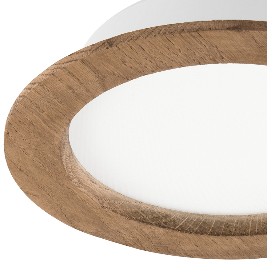 LED Podhľadové svietidlo WOODY SPOT LED/16,5W/230V 4000K orech ø 18,5 cm
