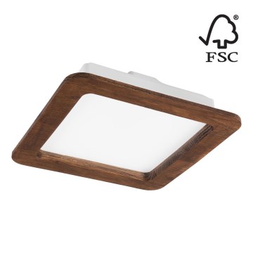 LED Podhľadové svietidlo WOODY SPOT LED/17W/230V 3000K čerešňa 18,5x18,5 cm