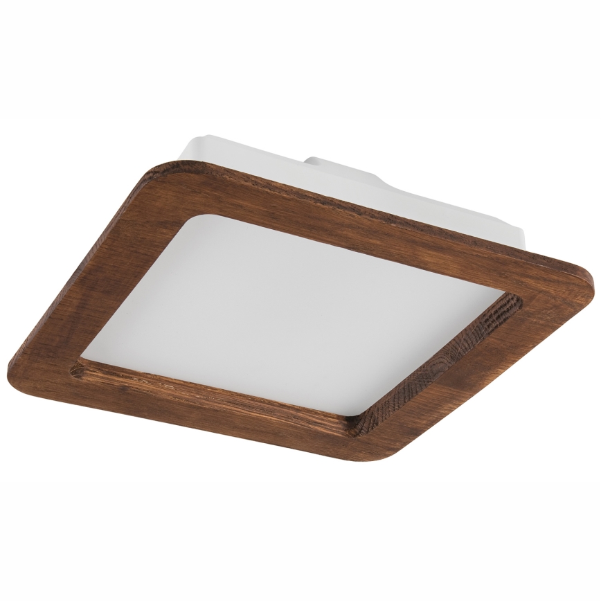 LED Zapustené svietidlo WOODY SPOT LED/17W/230V 3000K čerešňa 18,5x18,5 cm