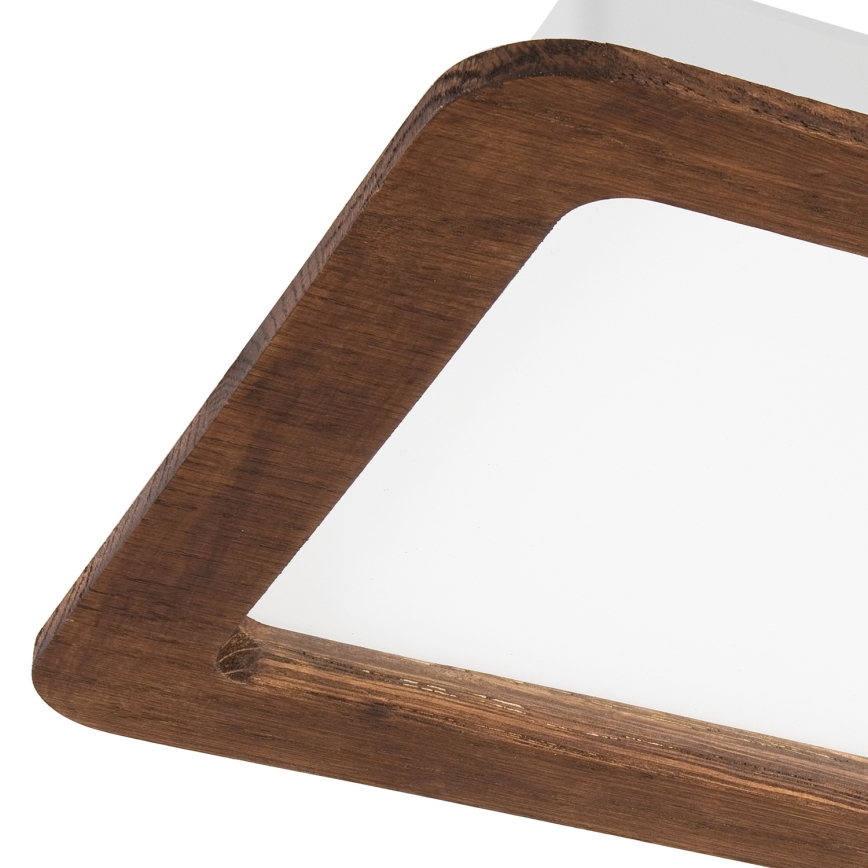 LED Zapustené svietidlo WOODY SPOT LED/17W/230V 3000K čerešňa 18,5x18,5 cm
