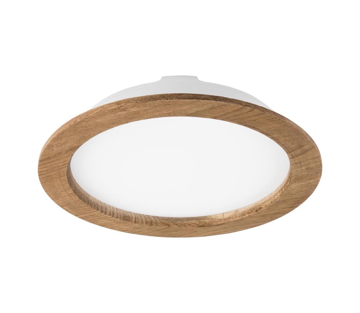 LED Podhľadové svietidlo WOODY SPOT LED/23,5W/230V 4000K orech ø 23,5 cm