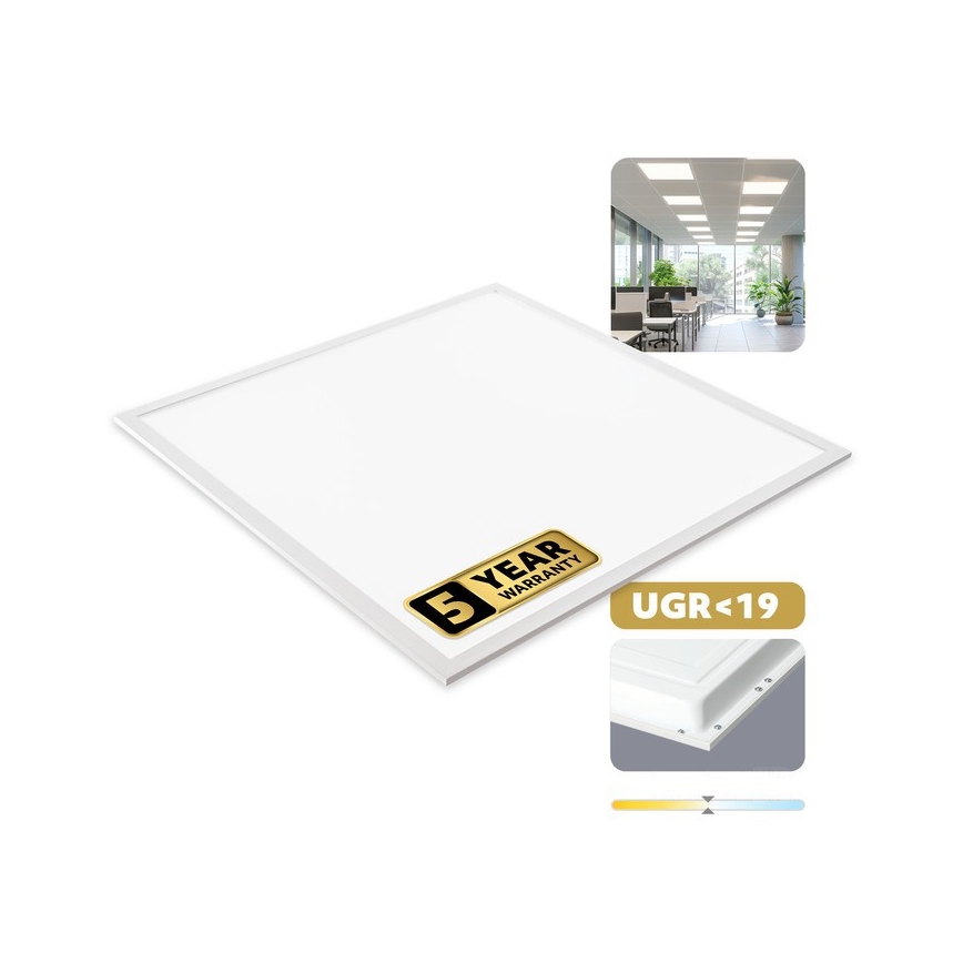 LED Podhľadový panel DAVRO LED/40W/230V 4000K UGR19 59,5x59,5 cm biela