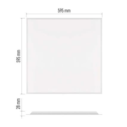 LED podhľadový panel DIXXO LED/36W/230V 4000K 60x60 cm biela