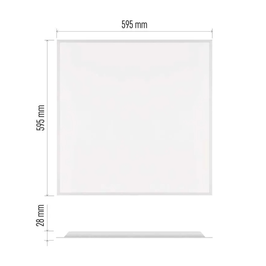 LED podhľadový panel DIXXO LED/36W/230V 4000K 60x60 cm biela