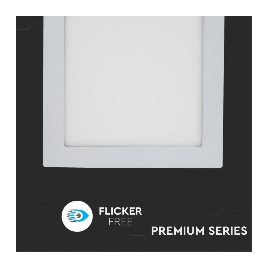 LED Podhľadový panel LED/18W/230V 3000K čtvercový