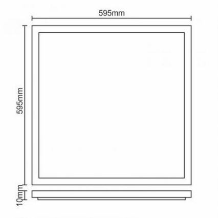 LED Podhľadový panel LED/40W/230V 4500K