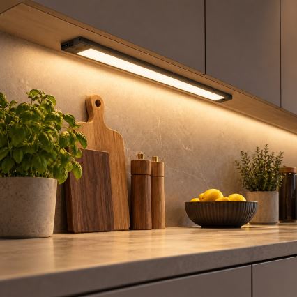 LED Podlinkové svietidlo LED/18W/230V 2700/3000/4000/5000/5700K 60 cm čierna