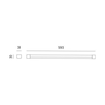 LED Podlinkové svietidlo na pestovanie rastlín GROWLY LED/9W/230V biela
