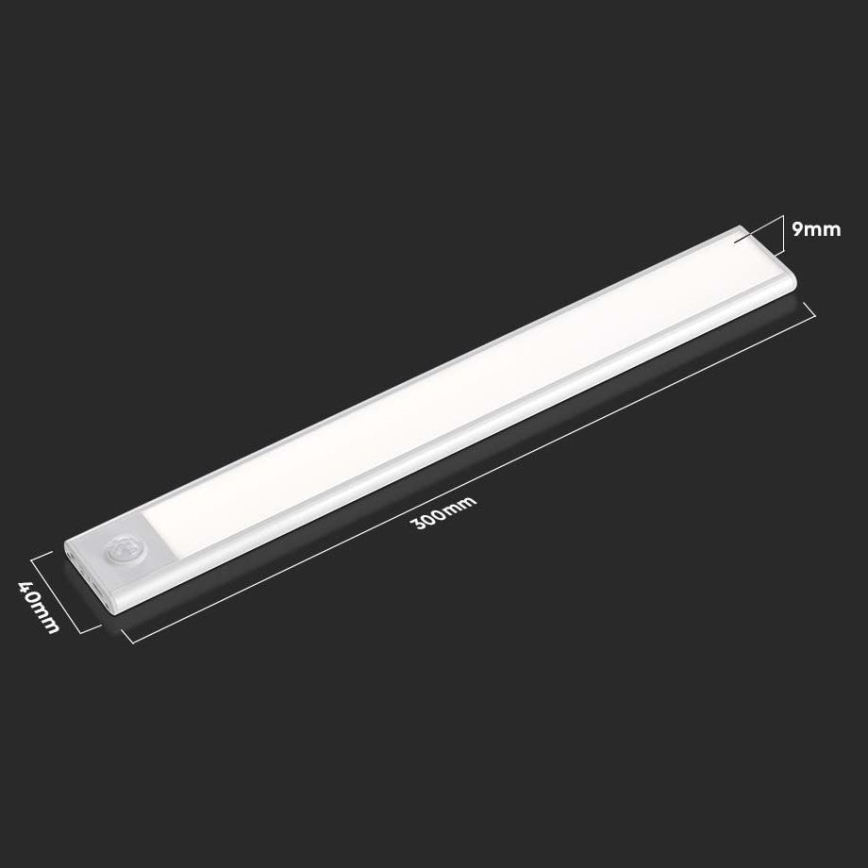 LED Podlinkové svietidlo so senzorom LED/1,5W/5V 1500 mAh 3000K