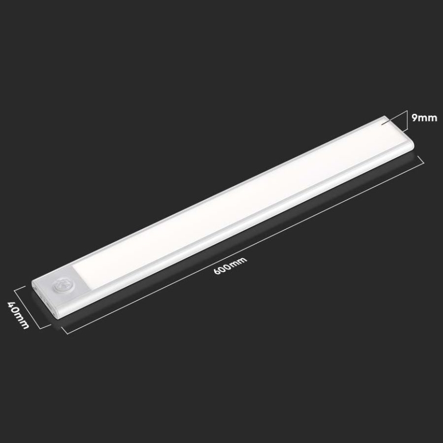 LED Podlinkové svietidlo so senzorom LED/2,5W/5V 3000 mAh 3000K