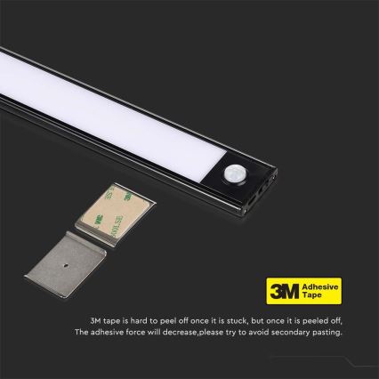 LED Podlinkové svietidlo so senzorom LED/2,5W/5V 4000K 3000 mAh
