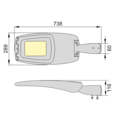 LED Pouličná lampa ADQUEN PLUS LED/100W/230V IP66