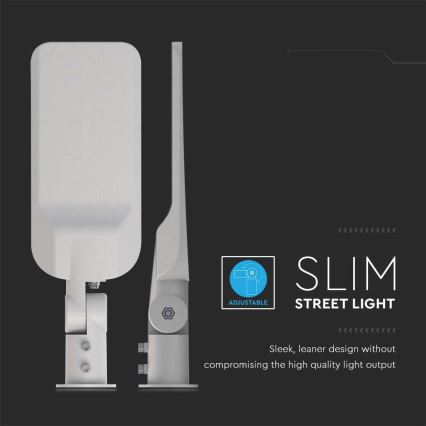 LED Pouličná lampa SAMSUNG CHIP LED/50W/230V 4000K IP65 šedá
