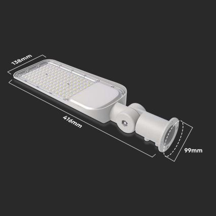 LED Pouličná lampa so senzorom SAMSUNG CHIP LED/30W/230V 6500K IP65