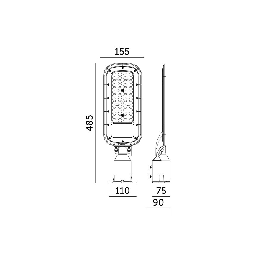 LED pouličné svietidlo BRELUXO LED/100W/230V 4000K IP65