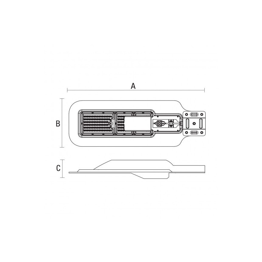 LED Pouličná lampa LED/60W/230V IP65