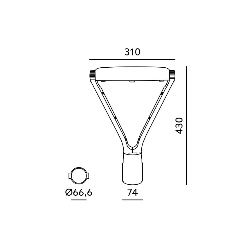 LED Pouličné svietidlo NEXPARK LED/30/40/60W/230V 3000/4000/6500K IP66