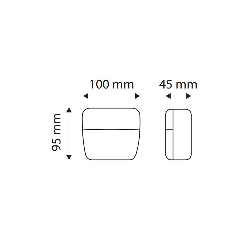 LED Pozičné svietidlo MAGNET LED/73W/12-24V IP67 červená/oranžová