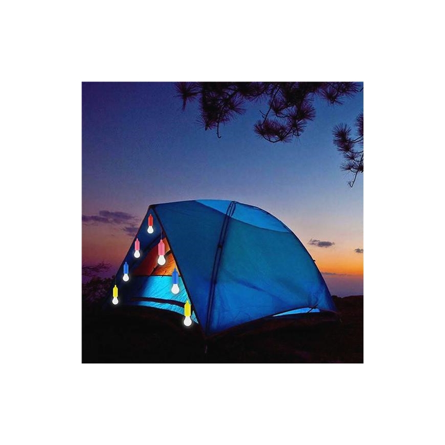 LED Prenosná lampa LED/1W/3xAAA ružová