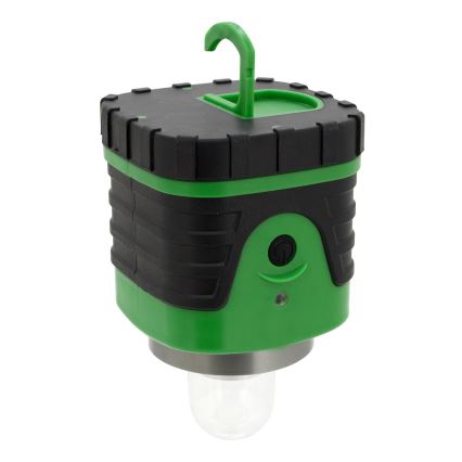 LED Prenosná lampa LED/3xLR20 IP44 čierna/zelená