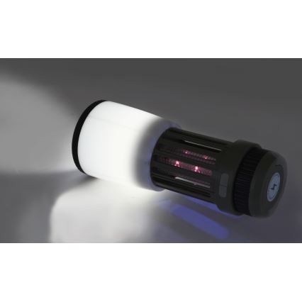 LED Prenosná nabíjacia lampa s lapačom hmyzu LED/2W/1800mAh/3xAAA IPX4 zelená