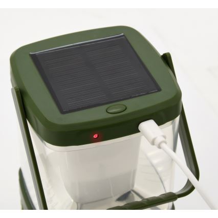 LED Prenosná nabíjacia lampa s lapačom hmyzu LED/3W/1800 mAh zelená