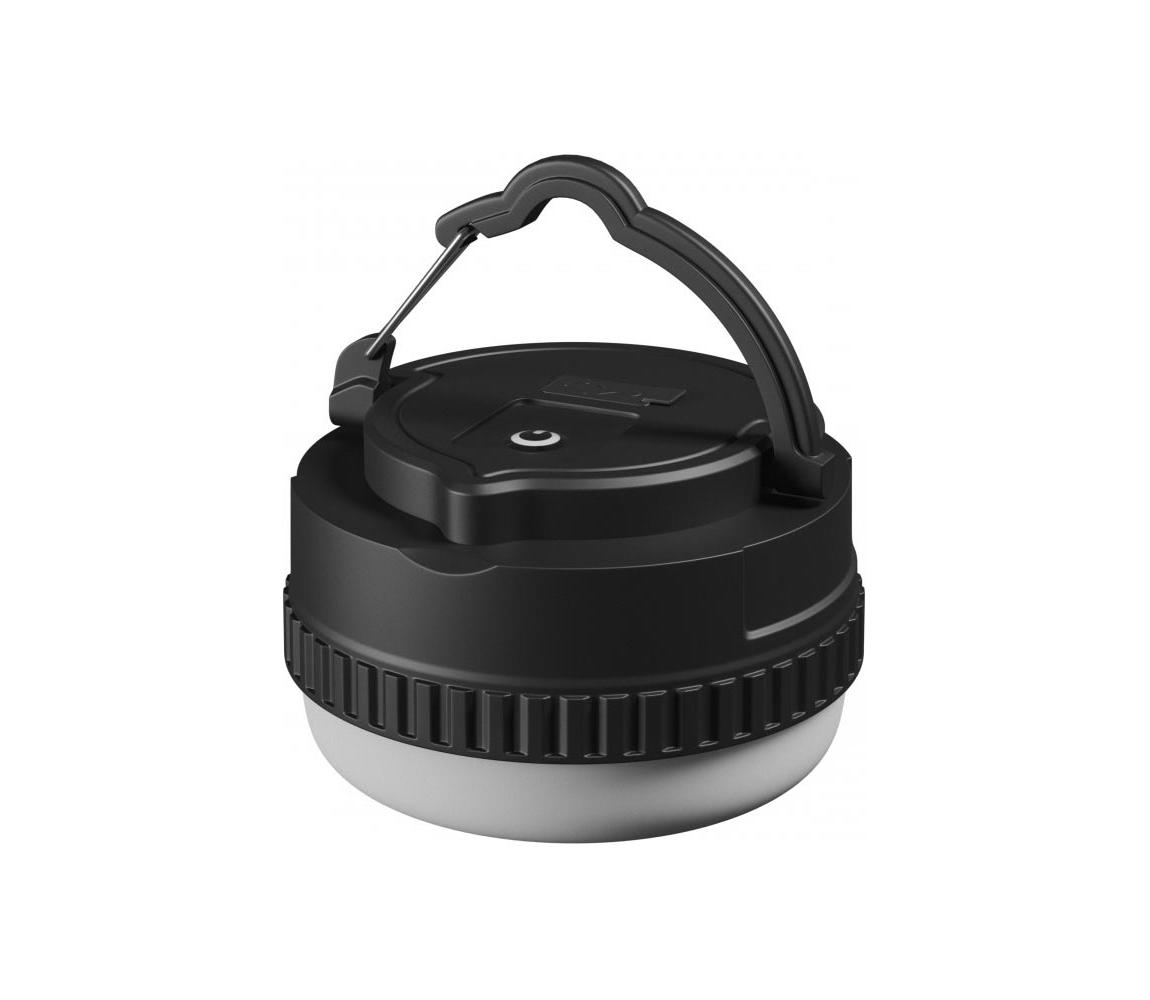 LED Prenosná nabíjateľná lampa LUMINA POCKET LED/5V 500 mAh čierna 055010