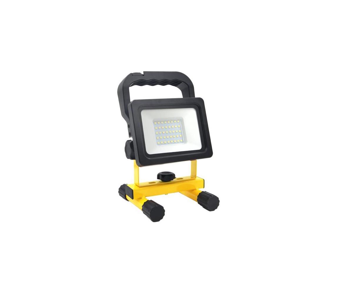 LED Prenosný reflektor TIGRA LED/20W/3,7V 4000K IP54 4400 mAh čierna/žltá 004484