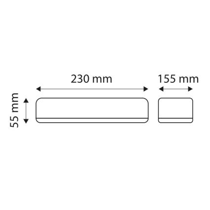 LED Prídavné výstražné svietidlo BELO LED/60W/12-24V IP65