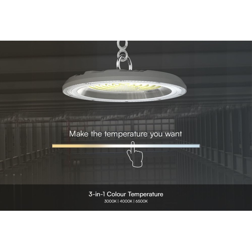LED Priemyselné svietidlo High Bay LED/100W/230V 3000/4000/6500K IP65 ø 23,5 cm