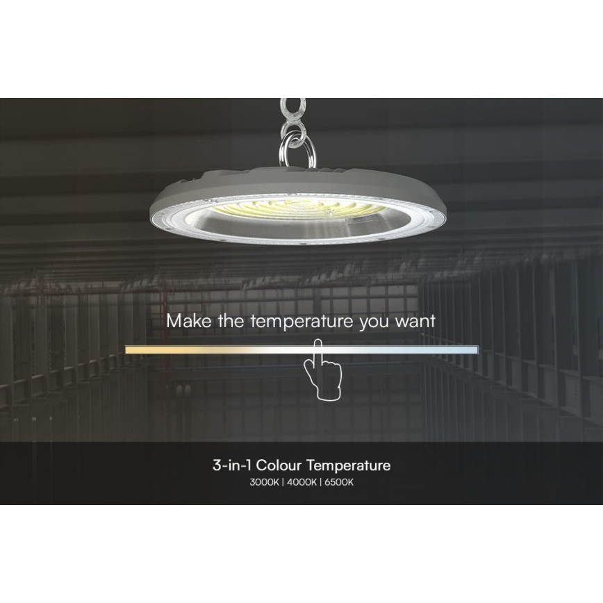 LED Priemyselné svietidlo High Bay LED/150W/230V 3000/4000/6500K IP65 ø 27,7 cm