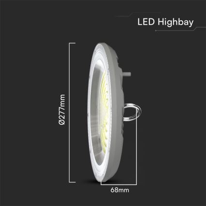 LED Priemyselné svietidlo High Bay LED/150W/230V 3000/4000/6500K IP65 ø 27,7 cm