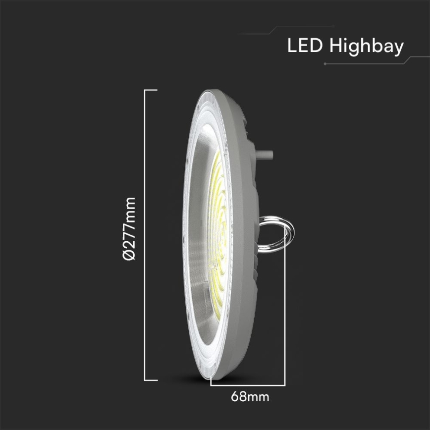 LED Priemyselné svietidlo High Bay LED/150W/230V 3000/4000/6500K IP65 ø 27,7 cm
