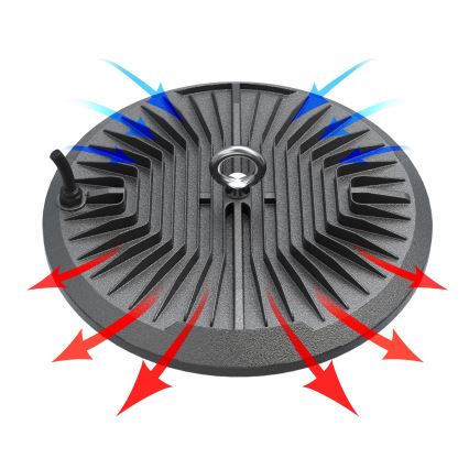 LED Priemyselné technické svietidlo HIGHBAY LED/200W/230V 4500K IP65 šedá