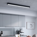 LED prisadené svietidlo/luster na lanku LED/44W/230V 6000K 120 cm čierna