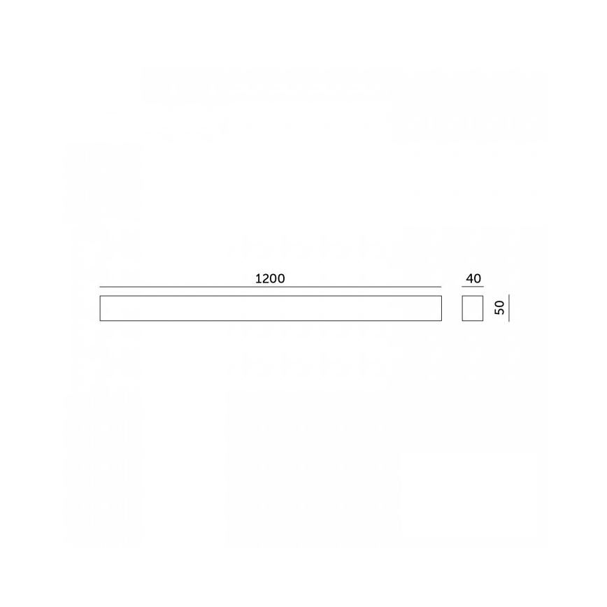 LED stropné prisadené závesné svietidlo KOLINE LED/40W/230V 3000/4000/6500K 120 cm biele