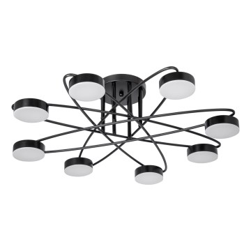 LED Prisadený luster 8xLED/7W/230V čierna