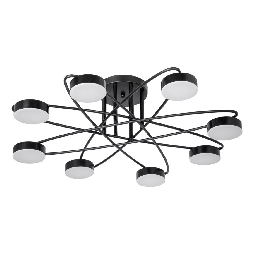 LED Prisadený luster 8xLED/7W/230V čierna