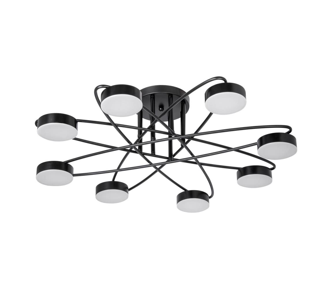 LED Prisadený luster 8xLED/7W/230V čierna