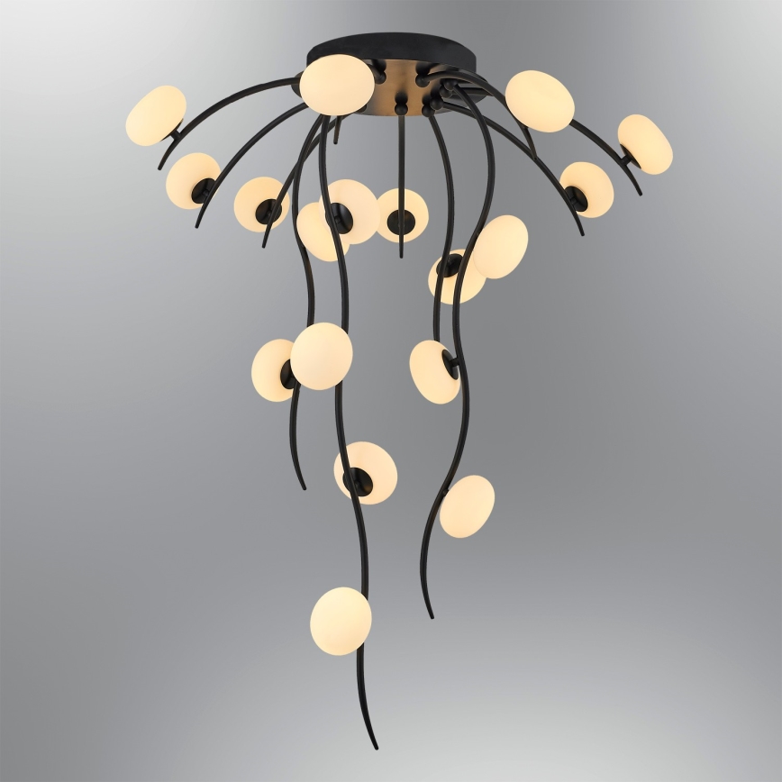 LED Prisadený luster GELA 18xLED/3W/230V 3000K čierna